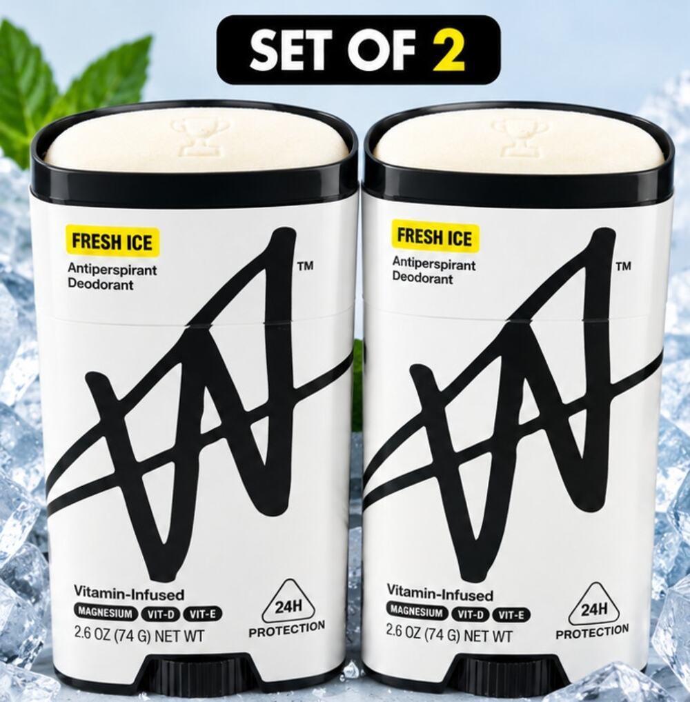 W Labs Fresh Ice Antiperspirant Deodorant 24H Protection 2 Pack 2.6 oz
